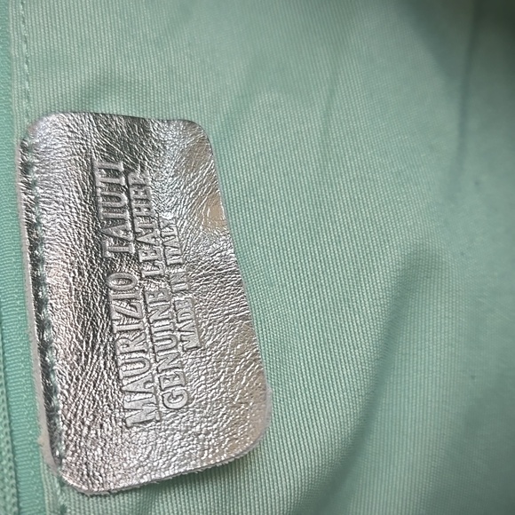 Maurizio Taiuti Leather Floral Tote Silver trim - Picture 11 of 11